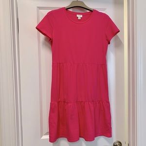 J Crew pink cotton dress
